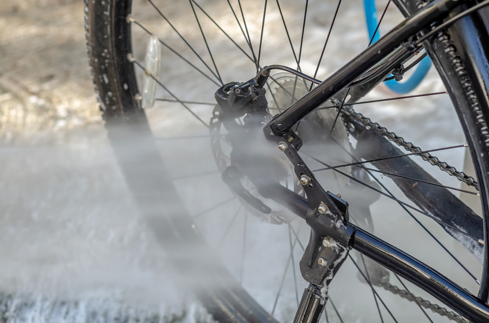 station de lavage à l'hotel de l'alpe d'huez pour accueil cycliste