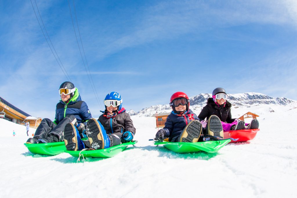 luge en famille à l'Alpe d'Huez