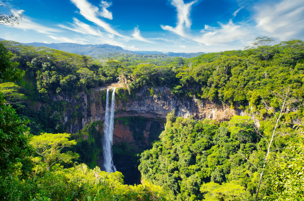 water fall in mauritius