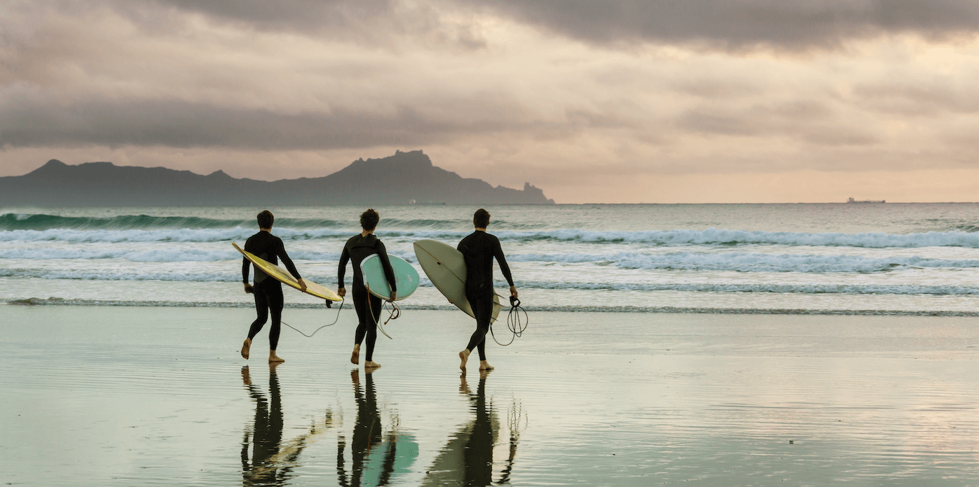 surfers in mauritius
