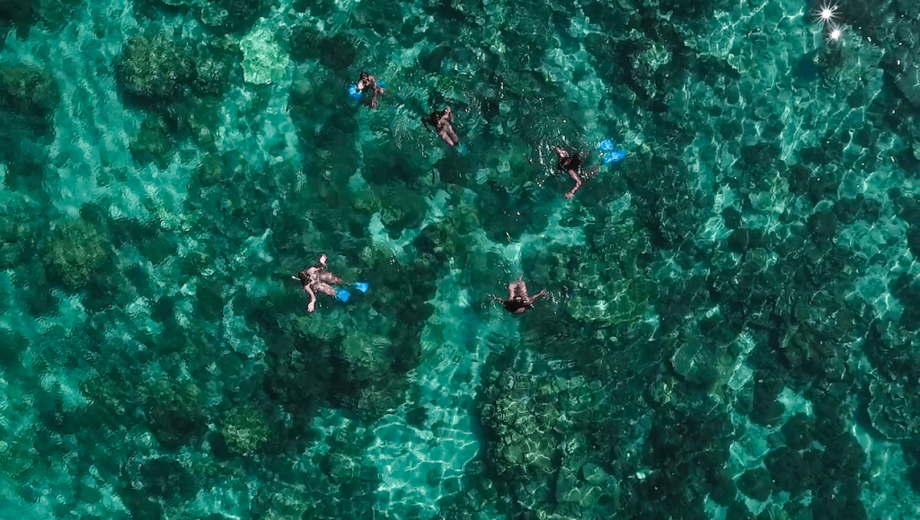 swimming in mauritius