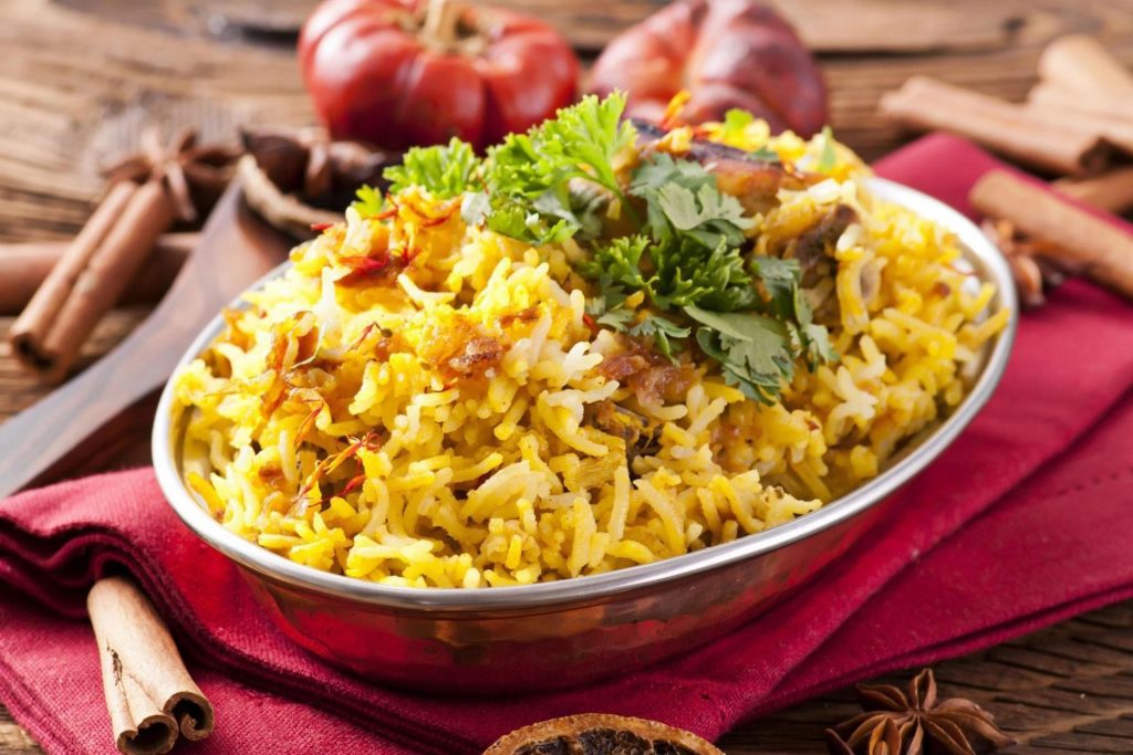 Biryani Typical Dish Mauritius 