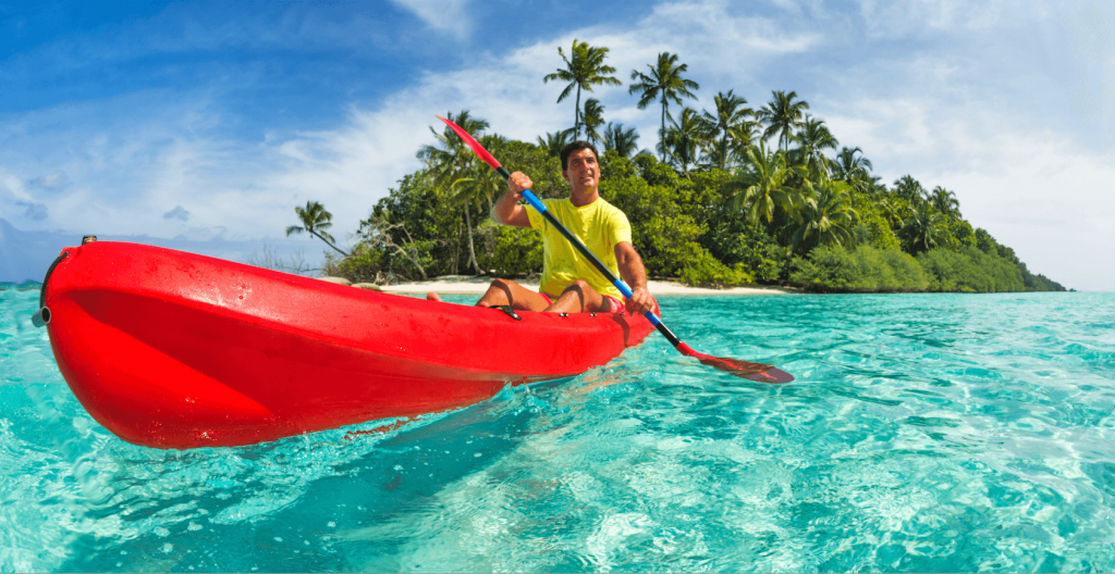 Kayak a l'ile maurice