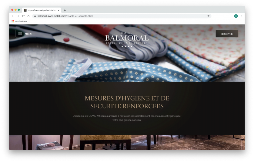 WIHP - Exemple site web hotel